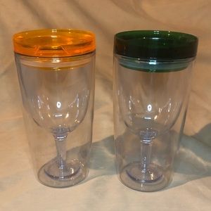 Lot of 2 Wine Tumblers NWOT